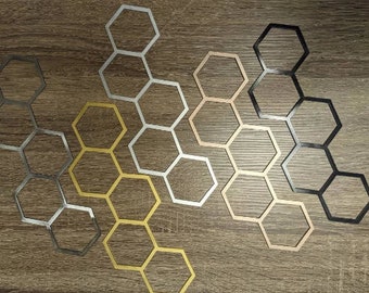Metal Honeycomb Hanging Trellis | Indoor Wall Plant Support | Modern Hexagon Garden Decor | Minimal Plant Holder