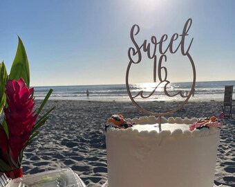 Dulces 16 / Tema playero / Adorno hawaiano / Dulces dieciséis / Fiesta playera / Fiesta de cumpleaños con temática Aloha