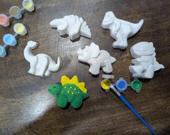 Dino Paint Kit for Kids | DIY Dinosaur Plaster Painting Kit | Craft Kit | Craft Party Favor | Kids Activity Kit |