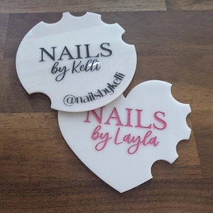 NUR CDR-DATEI - Nailfie Nagel Foto Prop Zeichen Design Trendy Cut Gravurdatei