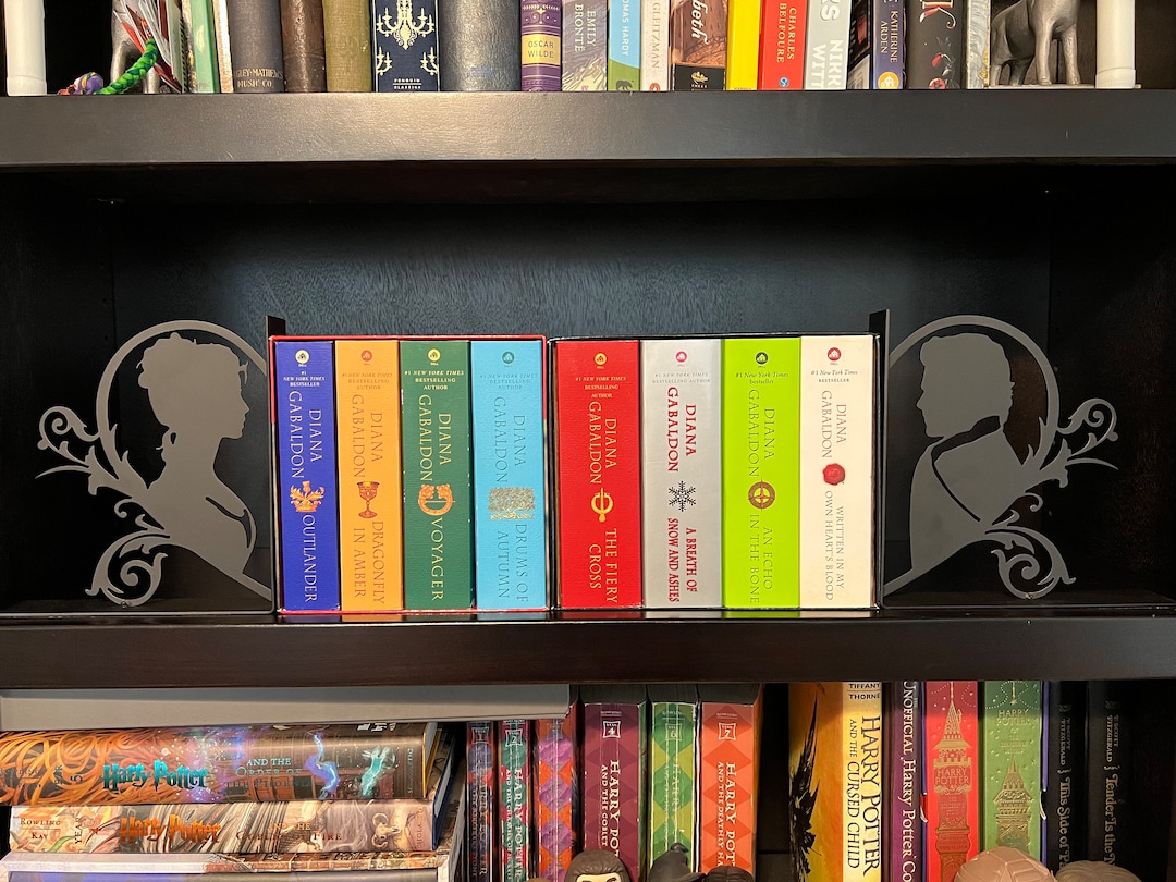 Outlander Metal Bookend Set of Outlander Bookends Book Ends Book Holder Bookish Gift for Book