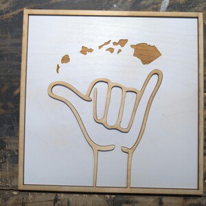 Shaka Wood Sign | Mahalo Tray Wood Sign | Hawaiian Decor | Farmhouse Sign | Hawaii Decor | Island Signs | Aloha Sign Options image 10
