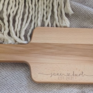 Personalized Cutting Board | Custom Cheese Board | Charcuterie | Housewarming | Wedding Gift | Engagement | Couple Board | Christmas 2021