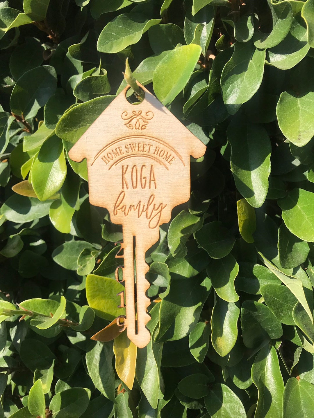 Personalized First Home Sweet Home Key Christmas Family Ornament ...