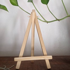 Mini Wooden Art Easel for Display Stand | Mini Sign Easel | Business Card Holder | Art Holder Display | Modern Wedding Table Number Display