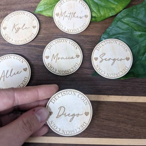 Couples Decision Coin | Valentine&#39;s Gift | Couples Gift | Gift for Him | Gift for Her | Fun Marriage Gift | Decision Flip Coin