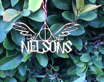 Custom Inspired Always Love Family Wedding or Anniversary Laser Cut Natural Wood Christmas Tree Ornament Decoration with Custom HP