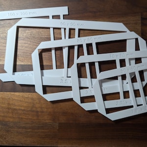 Mini Book Binder Tool for Miniature Books 45x55mm / 1.7 x 2.1 in Bookbinding Jig Crafting Tool DIY Journal Maker 3D Printed Binding Template