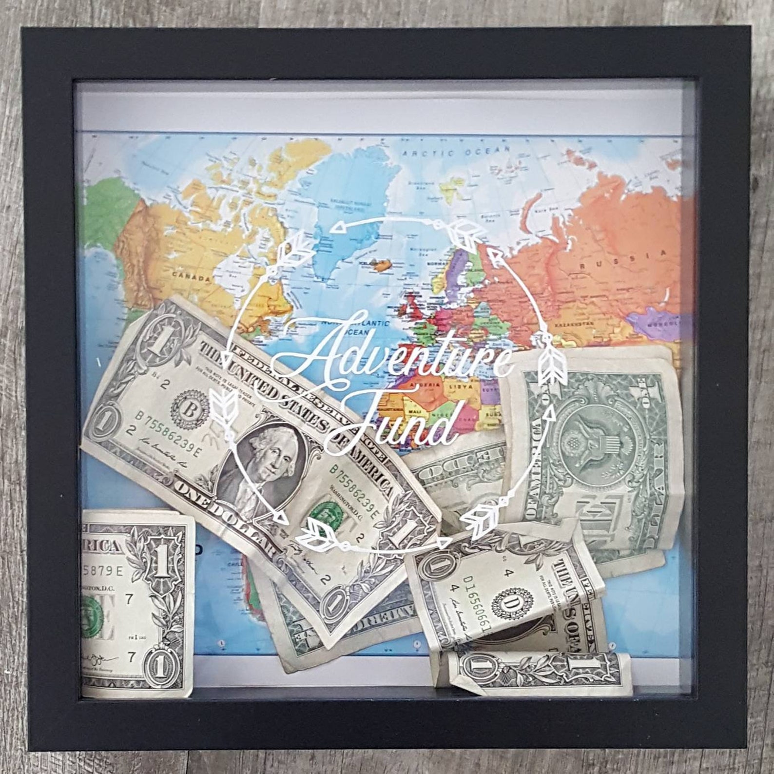 Money Frame Box Personalised Gift Adventure Fund for Her Money Etsy