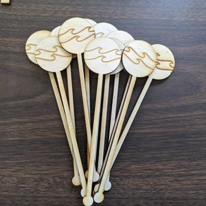 100 X Wooden Coffee Stirrers, Eco Friendly Coffee Stirrers Wood For Hot