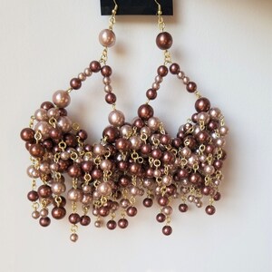 Boucles d’oreilles en cuivre et or