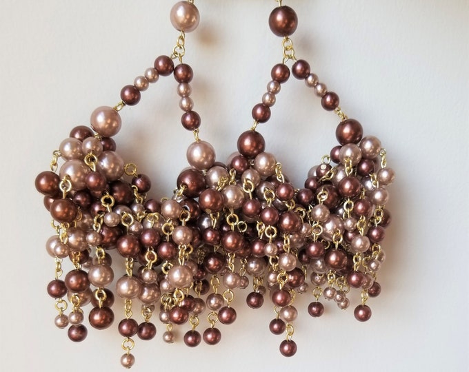 Copper and Gold Earrings