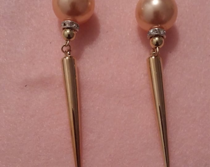 Gold Spike Earrings