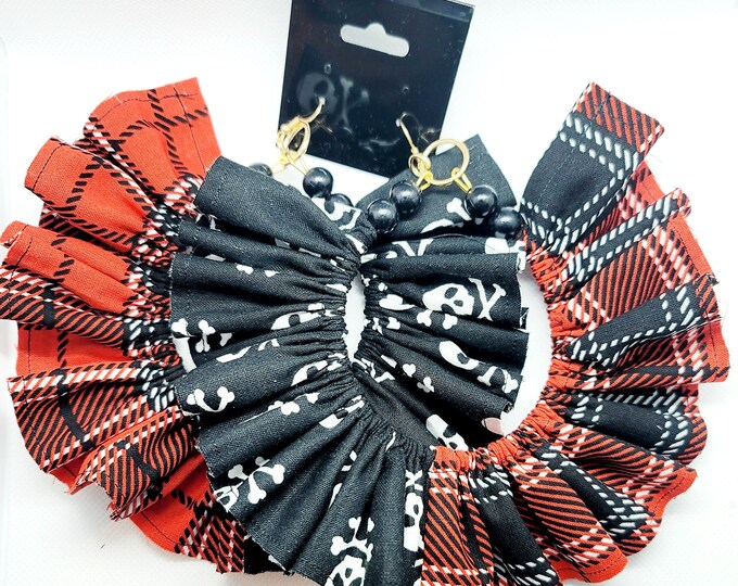 Oversized Fabric Earrings