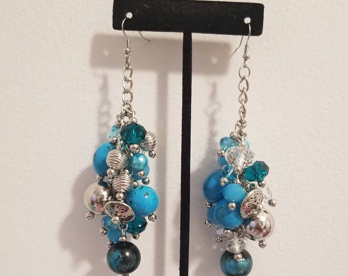 Blue Bulk Earrings