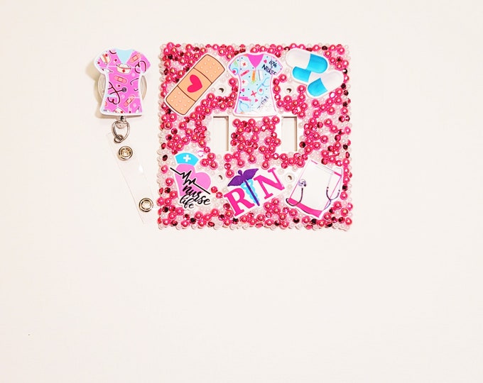 Light Switch Cover and Nurse Badge