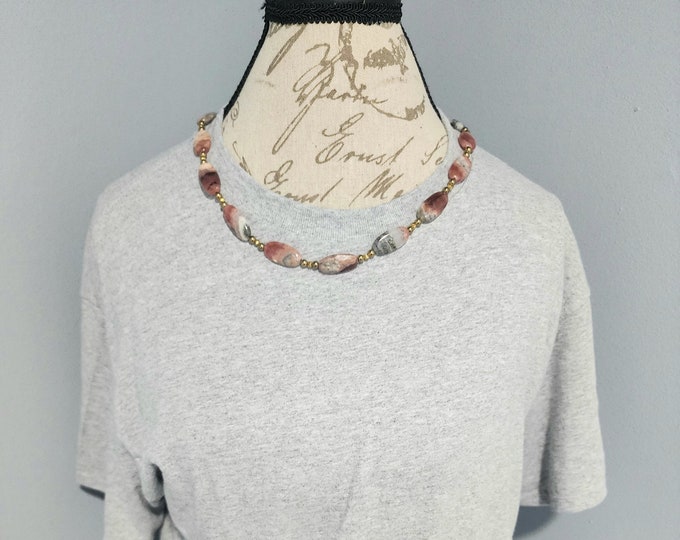 Purple and Silver Necklace