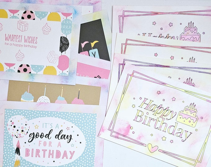 Thank you and Birthday card bundle