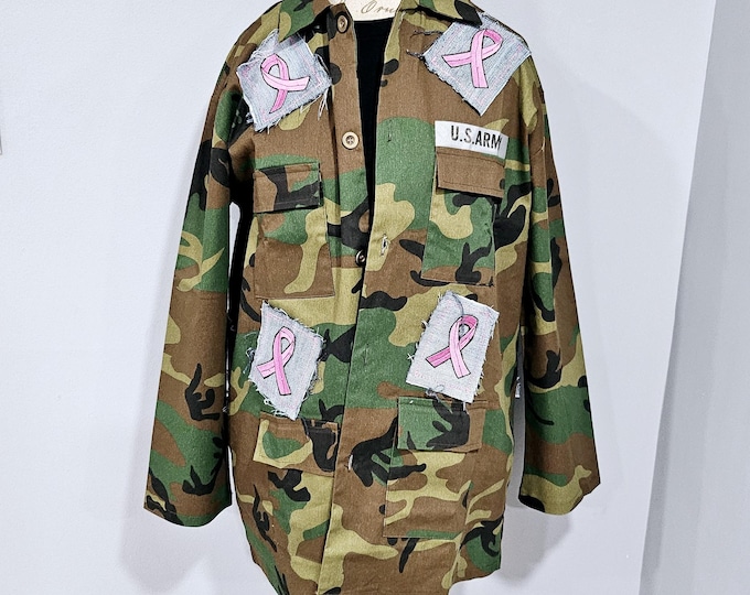 Breast Cancer Camo Jacket
