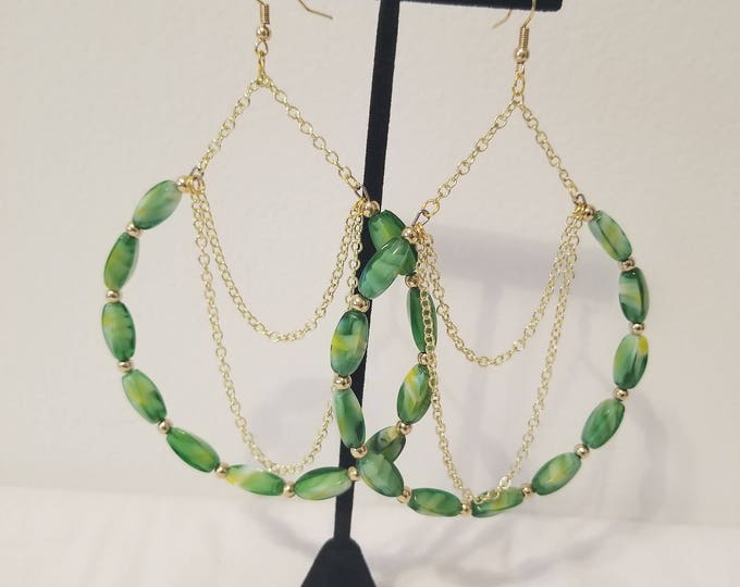 Green Earrings