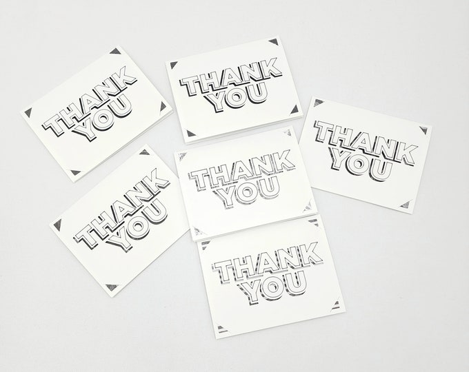 6 Thank You Cards