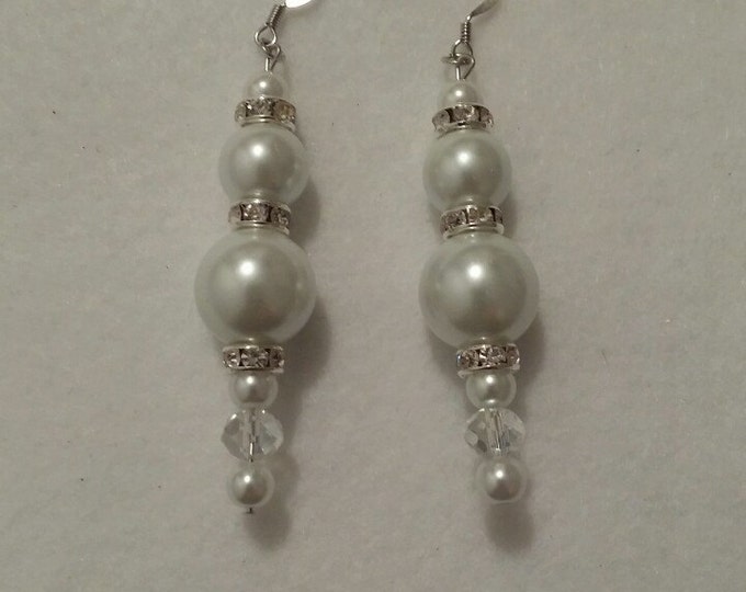 Silver and Pearl Earrings