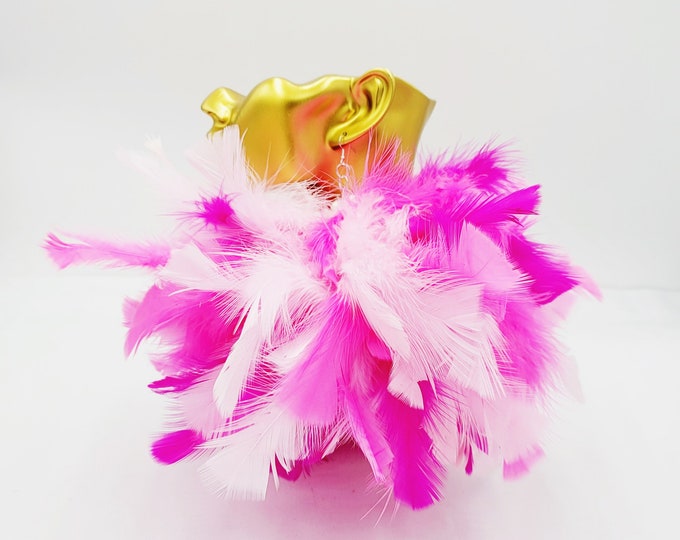 Oversized Feather Earrings