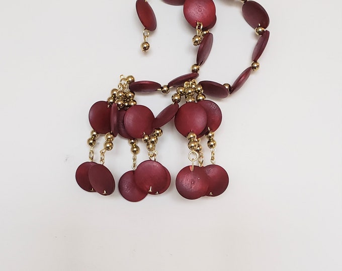 Red and Gold Earrings
