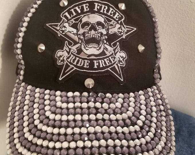 Live Free Ride Free Biker Hat