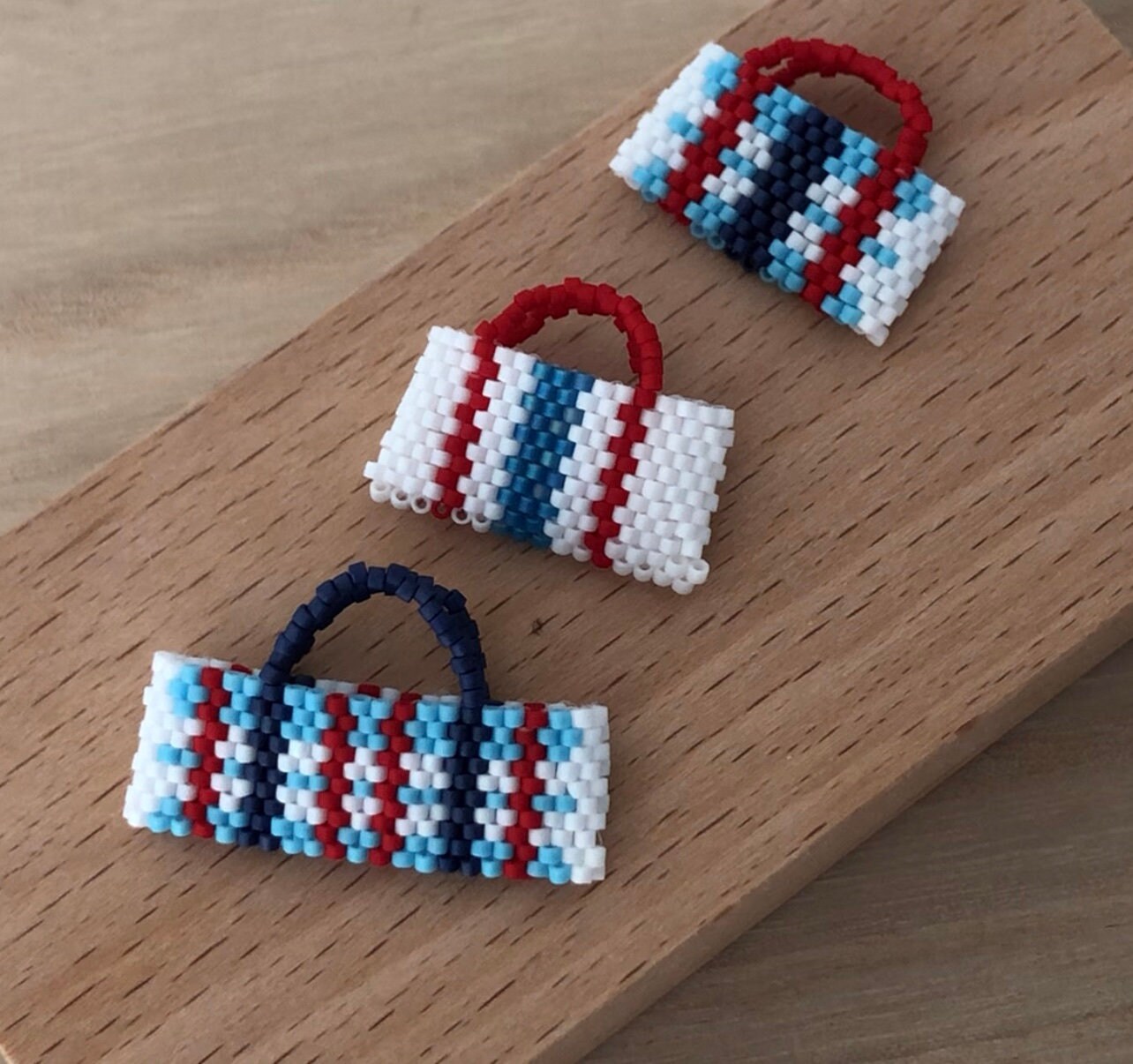 Redwhiteblue Bags 3 Pdf Pattern Etsy