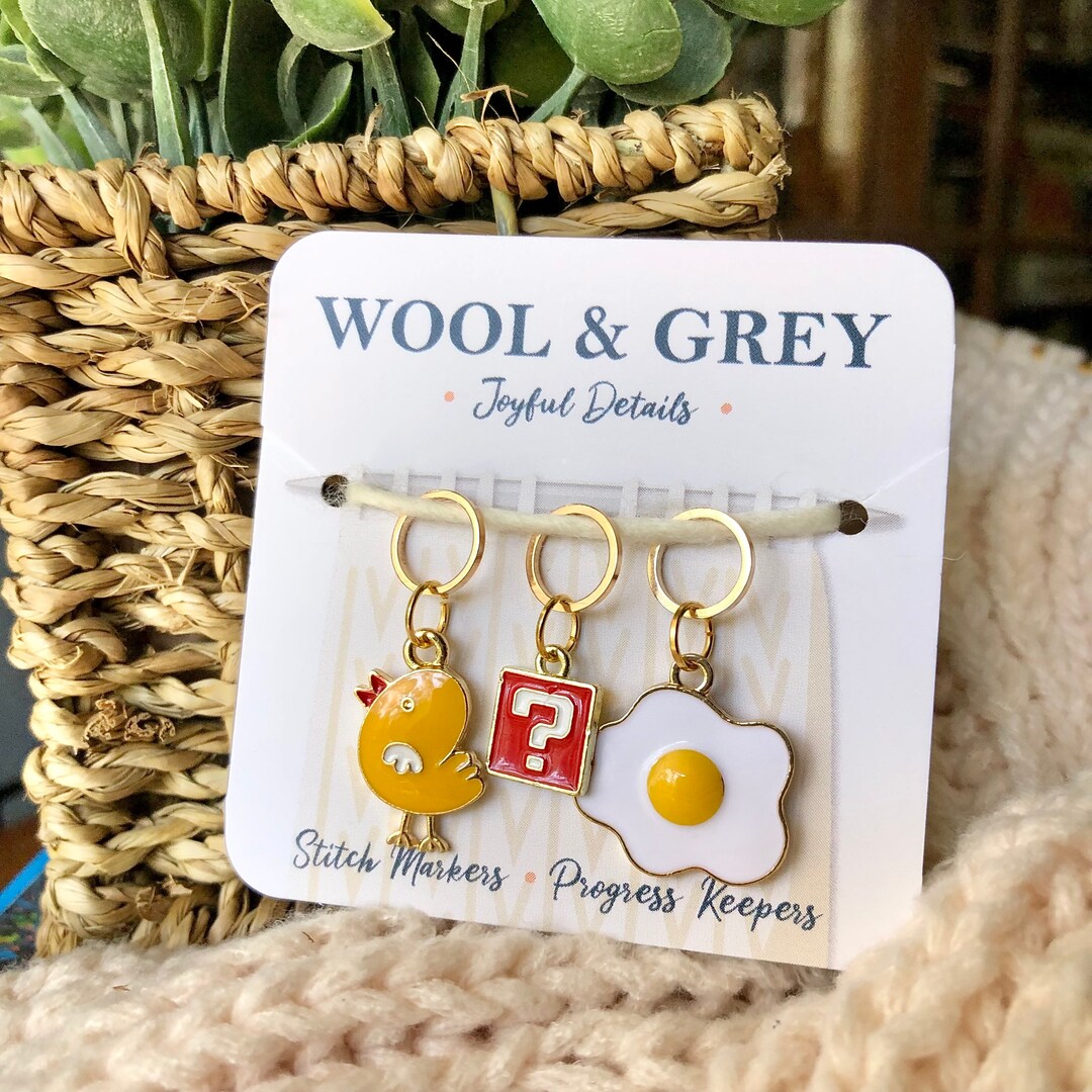 Chicken or Egg Knitting Stitch Markers/ Crochet Stitch Markers