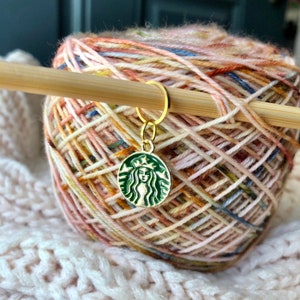 Coffee Love Markers/ Crochet Progress Keepers / Stitch Marker / Enamel Stitch markers