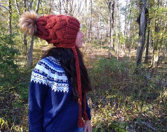 Vintersol -  Spice // Women's Knit Hat // Women's Wool Hat // Chunky Knit Hat // Slouchy Wool Hat // Norwegian Knit