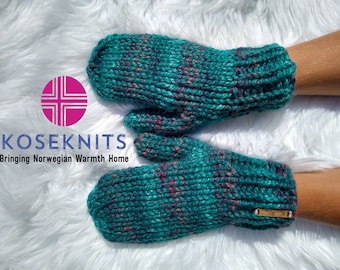 Kose Warm Mittens // Wool Mittens // Womens Wool Gloves // Mens Wool Gloves // Hygge //  Norwegian Knit