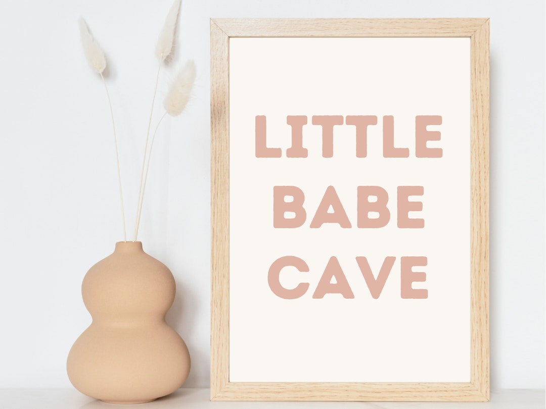 Little Babe Cave Print | Neutral Boho Wall Art | Girl Nursery | Modern ...