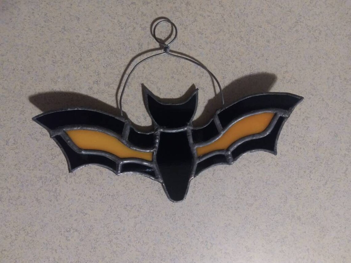 Stained glass bat | Etsy