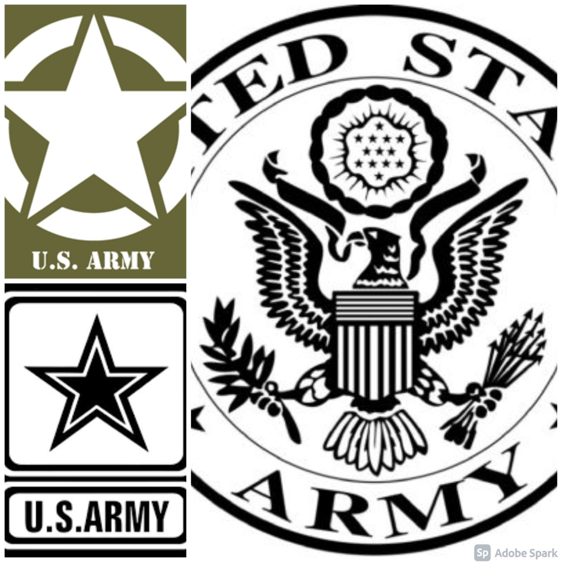 Us Army Svg Pack 40 Files All Current Divisions Insignias Etsy