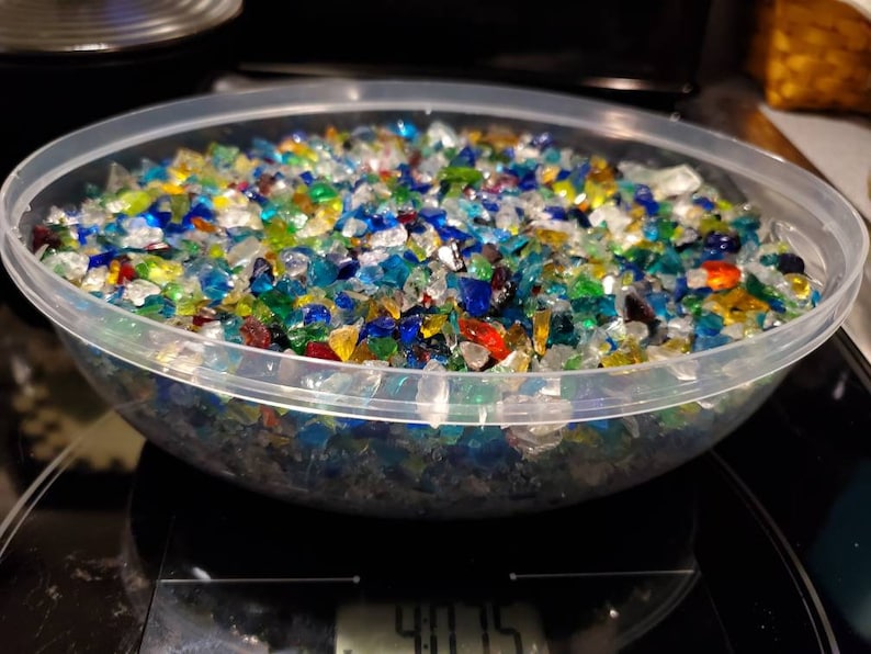 Blenko Glass 4 Lbs Multicolor Cullet Glass for Decoration Etsy