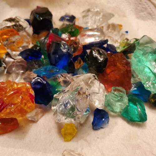 Blenko Glass 3 Pounds Large Pieces of Glass Cullet 2 in & up Etsy