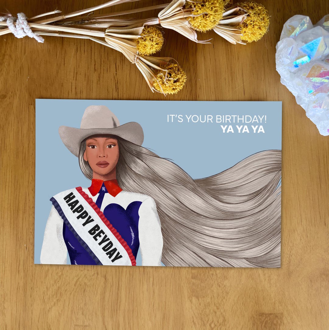 Beyonce Cowboy Carter Birthday Card - Etsy