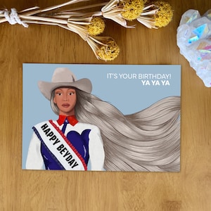 Carte d'anniversaire Cowboy Carter de Beyoncé