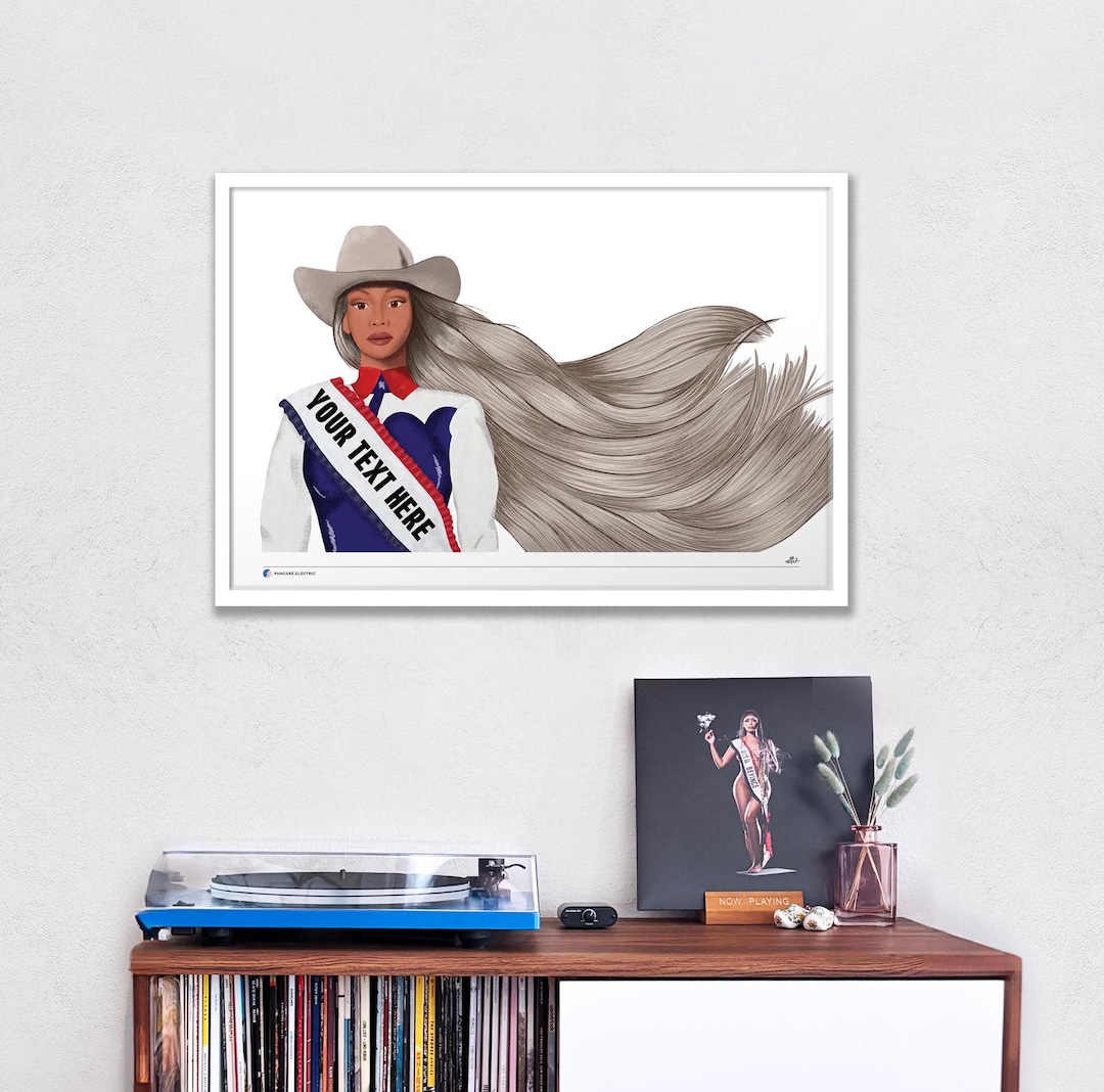 Beyonce Cowboy Carter Custom Digital Print Illustration Concert Poster ...