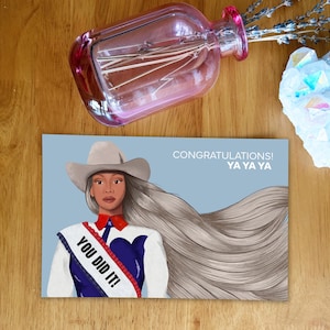 Beyonce Cowboy Carter Glückwunschkarte