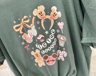 Christmas Mouse Vacation Graphic Tee, Christmas Tis The Season Vacation Tee, Matching Mouse Vacation shirts