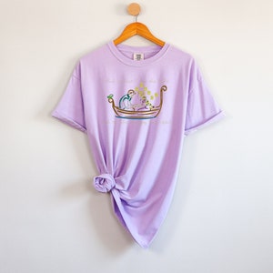 At Last I See the Light Rapunzel Tangled Princess Comfort Colors Vacation Graphic Tshirt Birthday Party Snuggly Duckling Best Seller Pascal