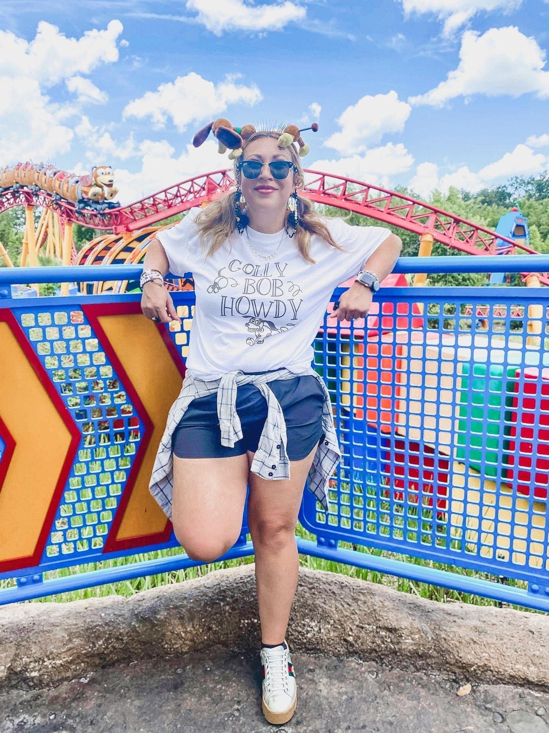 Golly Bob Howdy Slinky Dog Graphic Tee, Toy Story Tee, Woody and Buzz