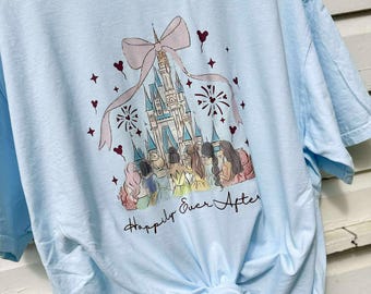 Princess Castle Vacation Graphic Tee, Castle Firework Vacation Tee, Matching Mouse Vacation shirts, Princess Graphic Tee