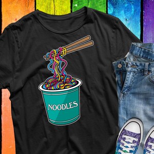 Pansexual Noodles LGBTQ Month Gay Rights Pride Week Shirt Women Men Kids/ Raglan / V Neck / Tank / Hoodie Sweatshirt / T-Shirt