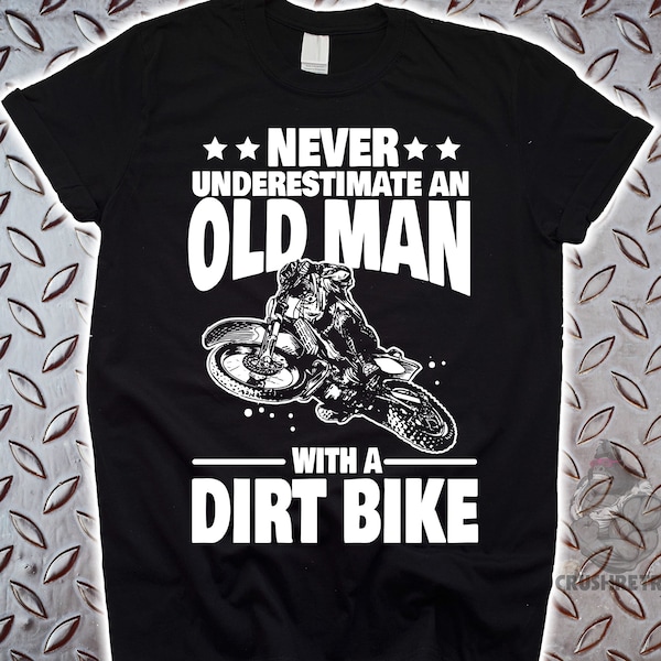 Never Underestimate an Old Man on a Dirt Bike Sublimation - Etsy