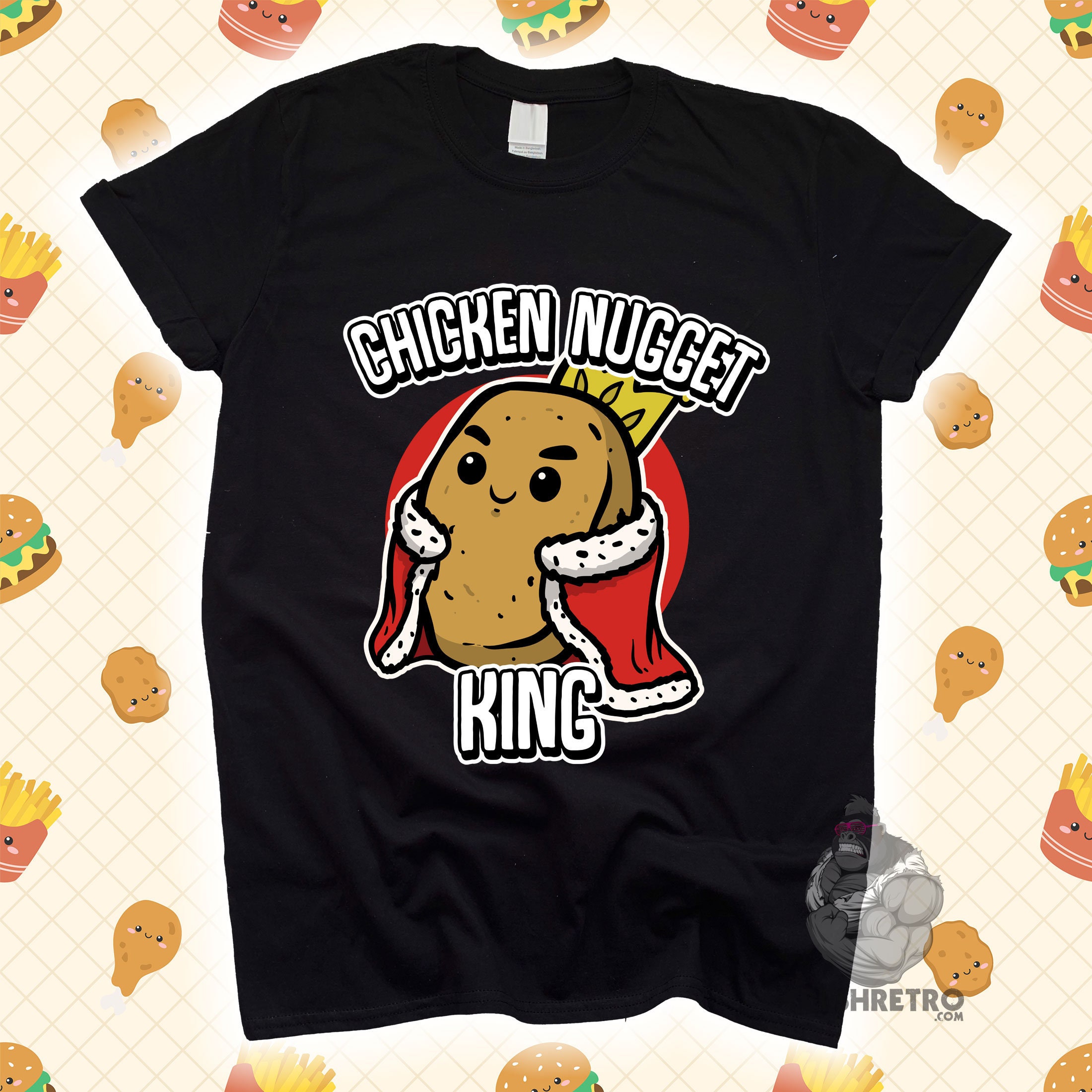 Chicken Nugget King Chicken Nugget Shirt Chicken Nugget - Etsy Chicken Nugget King Chicken Nugget Shirt Chicken Nugget - Etsy